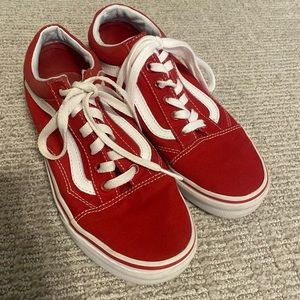 Red Vans, Women’s size 6.5